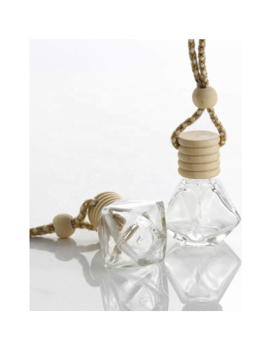 10 Botellas Difusor Colgante Vidrio Vacías Glasstore 6ml