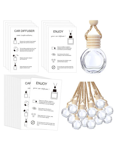 Juego de 50 Botellas Difusoras de Aromas Boao con Tarjetas