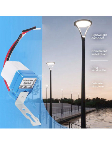 Interruptor de Fotocélula DAOKAI 12V 10A Paquete de 4