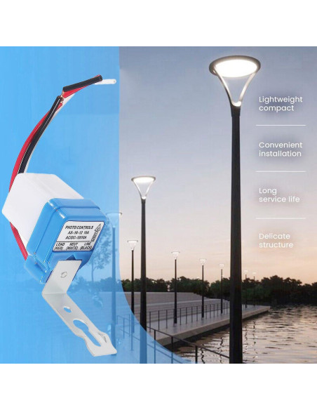 Interruptor de Fotocélula DAOKAI 12V 10A Paquete de 4