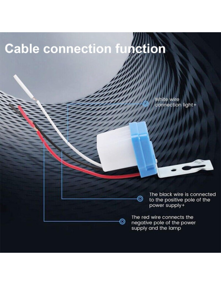 Interruptor de Fotocélula DAOKAI 12V 10A Paquete de 4