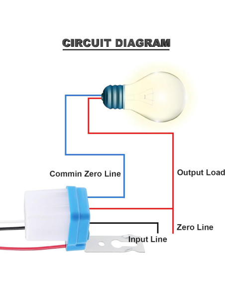 Interruptor de Fotocélula DAOKAI 12V 10A Paquete de 4