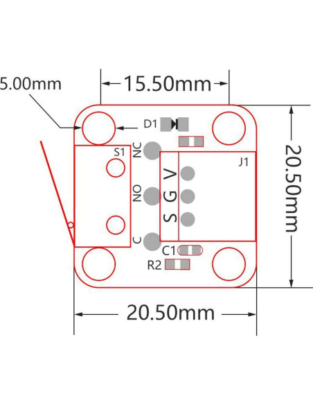 3 Piezas Interruptor Mecánico DEVMO para Impresora 3D 1m