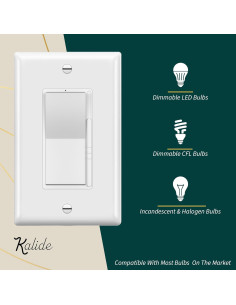 Interruptor Regulador de Luz LED Kalide Top Greener 300W Blanco 2