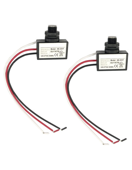 Sensor Fotocélula FainWan 2Pcs AC 120-277V Control Luz Sensor Fotocélula FainWan 2Pcs AC 120-277V Control Luz