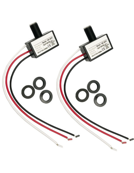 Sensor Fotocélula FainWan 2Pcs AC 120-277V Control Luz Sensor Fotocélula FainWan 2Pcs AC 120-277V Control Luz