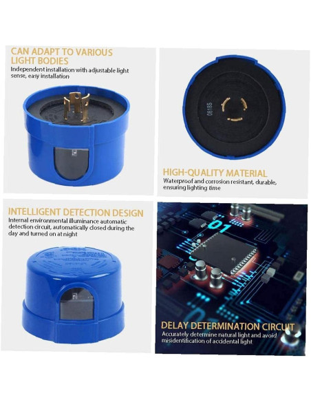 Sensor Fotocélula Auto Encendido Aardich JL-205C para Luz LED Sensor Fotocélula Auto Encendido Aardich JL-205C para Luz LED