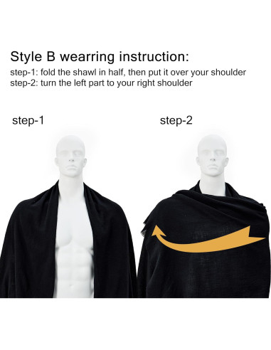 Capa con Capucha para Hombre Century Star Traje Medieval 210x130cm