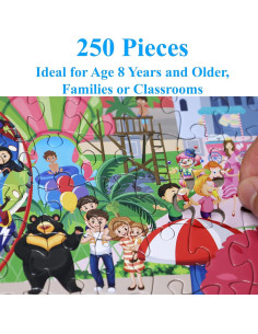 Rompecabezas 250 Piezas Think2Master Parque de Diversiones 36.1x48.9cm 2