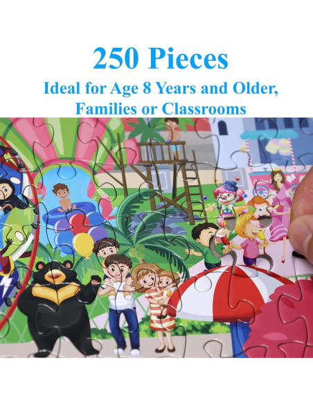 Rompecabezas 250 Piezas Think2Master Parque de Diversiones 36.1x48.9cm