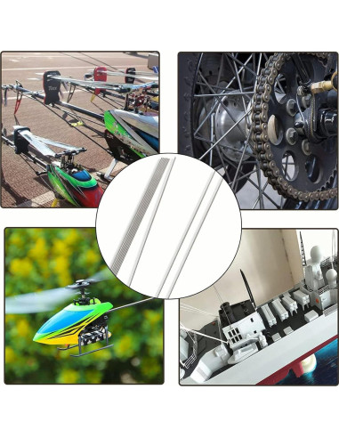 Barras de Acero Inoxidable TOP-VIGOR 5pcs 1mm x 300mm