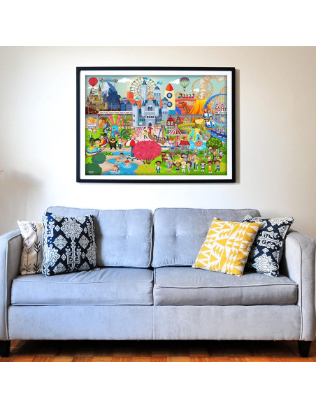 Rompecabezas 250 Piezas Think2Master Parque de Diversiones 36.1x48.9cm