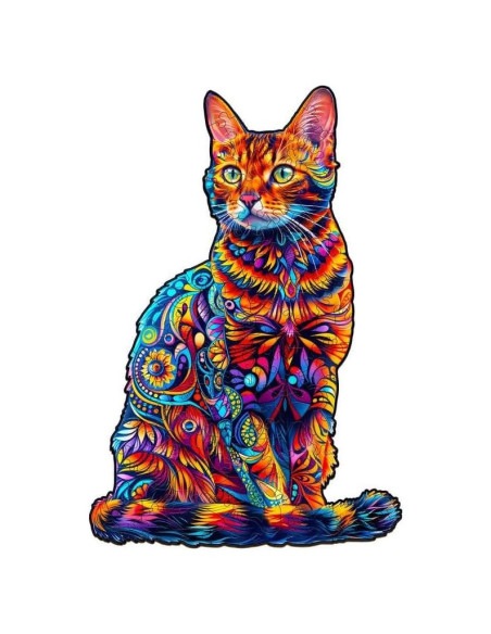 Rompecabezas de Madera Jigfoxy Gato 75 Piezas 14.5x21.3cm Rompecabezas de Madera Jigfoxy Gato 75 Piezas 14.5x21.3cm