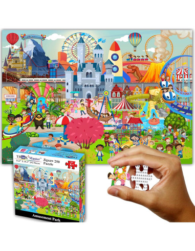 Rompecabezas 250 Piezas Think2Master Parque de Diversiones 36.1x48.9cm