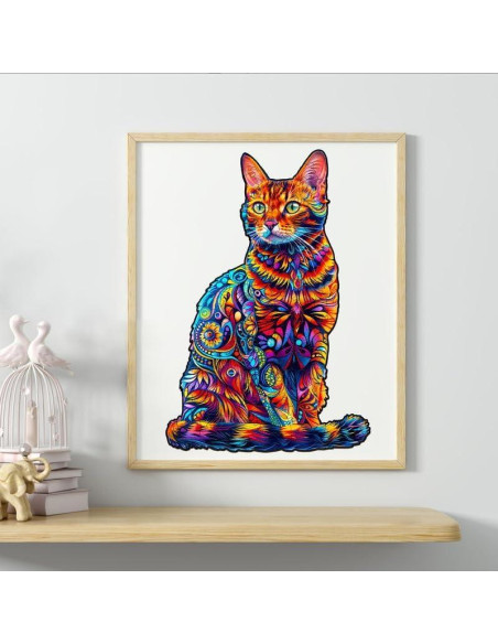 Rompecabezas de Madera Jigfoxy Gato 75 Piezas 14.5x21.3cm Rompecabezas de Madera Jigfoxy Gato 75 Piezas 14.5x21.3cm