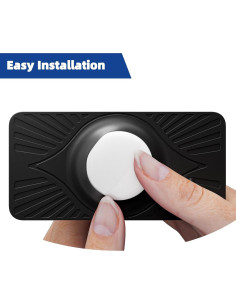 Paquete de 3 Soportes Ultra Delgados para AirTag iCharmz Lab Negro 2