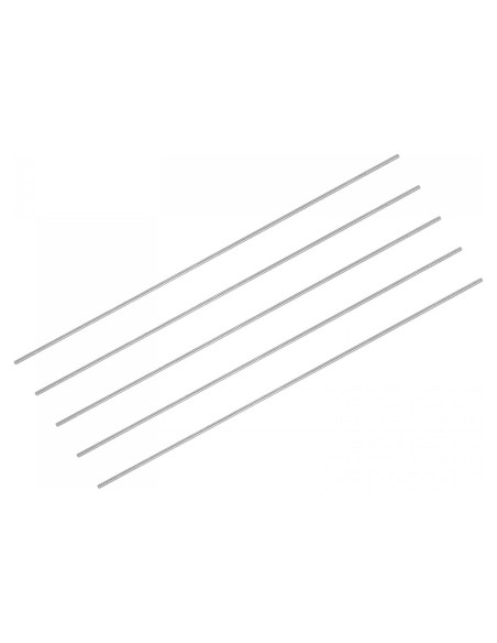 Barra de Acero Redonda HSS 0.5mm uxcell 60mm 5Pcs
