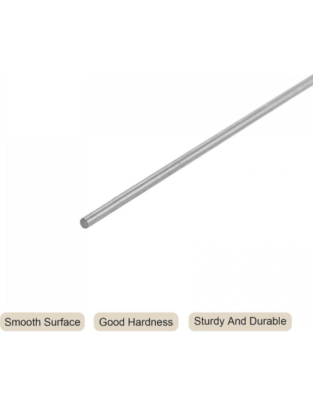 Barra de Acero Redonda HSS 0.5mm uxcell 60mm 5Pcs