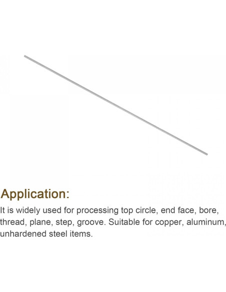 Barra de Acero Redonda HSS 0.5mm uxcell 60mm 5Pcs