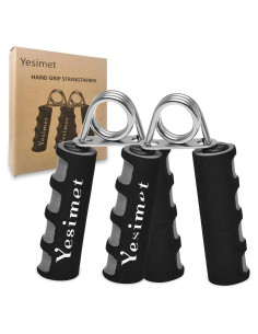 Juego de 2 Agarradores de Mano YESIMET - Ejercitador de Fuerza 20-25LB