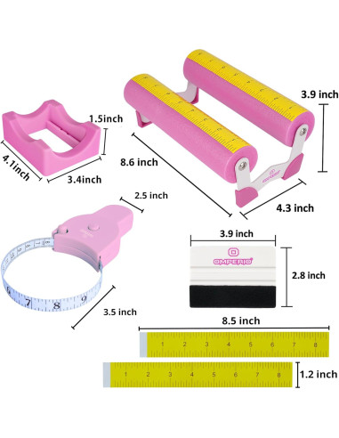 Soporte para Tazas OMPERIO Rosa con Raspador de Fieltro