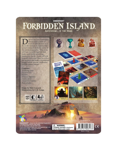 Isla Prohibida - Juego de Mesa Cooperativo Gamewright 2-4 Jugadores