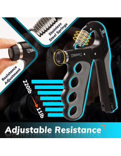 Entrenador de Fuerza de Agarre CLANTRILOBITE 5-100 kg Ajustable 2