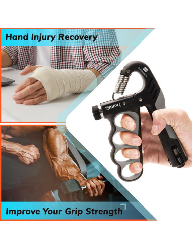 Entrenador de Fuerza de Agarre CLANTRILOBITE 5-100 kg Ajustable