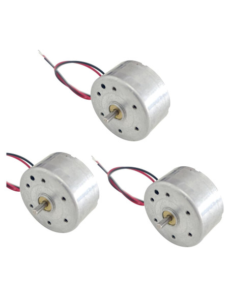 3 Motores DC Eléctricos Mini 5V 6000RPM para Juguetes DIY