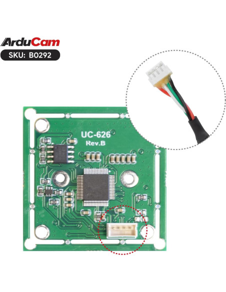 Cámara USB 4K Arducam IMX219 8MP Autofoco con Micrófono