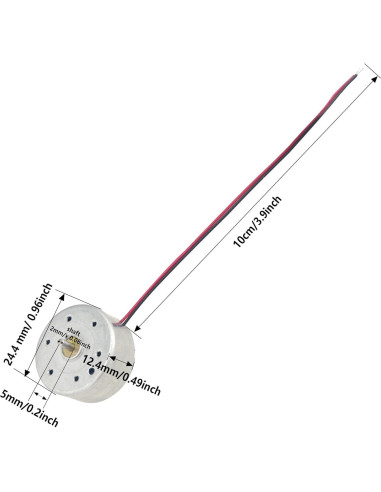 3 Motores DC Eléctricos Mini 5V 6000RPM para Juguetes DIY