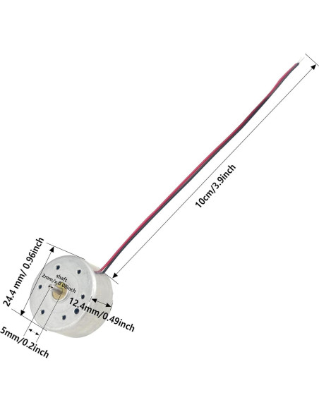 3 Motores DC Eléctricos Mini 5V 6000RPM para Juguetes DIY