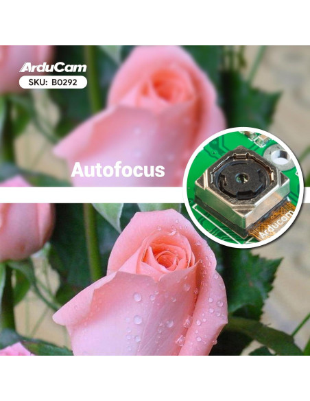 Cámara USB 4K Arducam IMX219 8MP Autofoco con Micrófono