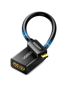 Adaptador Micro HDMI a HDMI UGREEN 20 cm 4K 60Hz Alta Velocidad