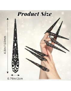 20 Anillos de Garra de Uña Halloween Leelosp - Cosplay Mujer 2