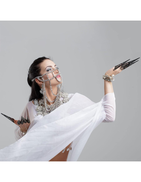 20 Anillos de Garra de Uña Halloween Leelosp - Cosplay Mujer