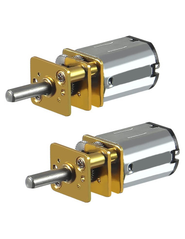 2 Piezas Motor de Reducción de Velocidad N20 DC 6V 30RPM