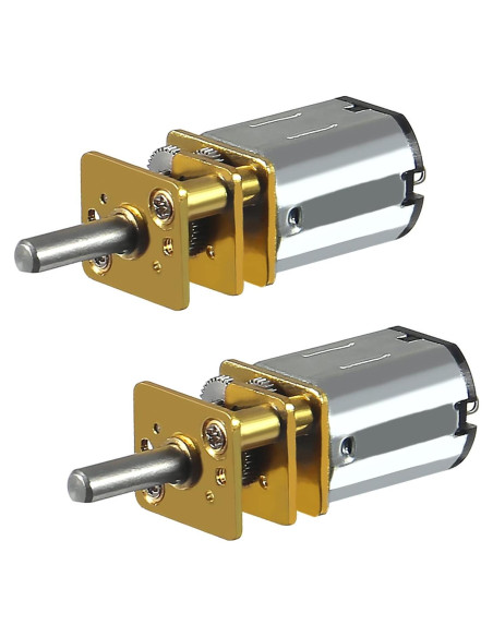 2 Piezas Motor de Reducción de Velocidad N20 DC 6V 30RPM