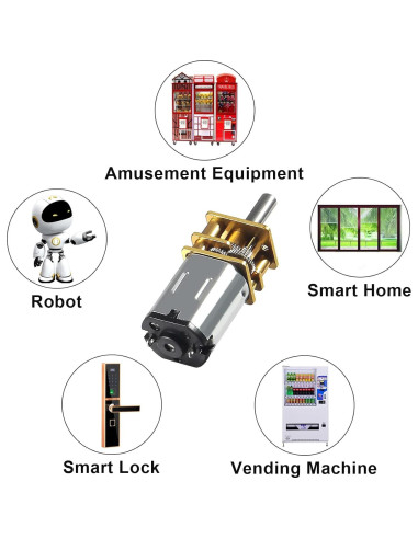 2 Piezas Motor de Reducción de Velocidad N20 DC 6V 30RPM