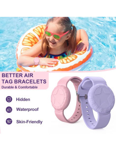 Pulsera Impermeable para AirTag Syslytic Niños 2 Pzas 2