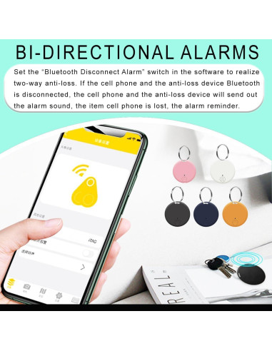 Rastreador Bluetooth 6 pcs - Localizador de Llaves y Equipaje