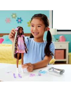 Muñeca Barbie Diversión y Moda con Cabello Negro Extra Largo 2