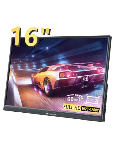 Monitor Portátil 16" Full HD 1920x1200 IPS HDMI USB-C