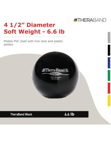 Pelota Isotónica THERABAND 11.43 cm 2.99 kg para Rehabilitación