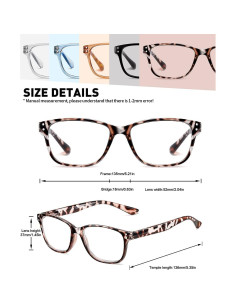 Gafas de Lectura SOCTICK Ojo de Gato Anti Luz Azul 5 Piezas 2