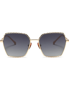 Gafas de sol polarizadas Aviador Metal Dorado 5.49x5.08cm 2