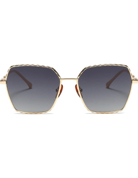 Gafas de sol polarizadas Aviador Metal Dorado 5.49x5.08cm