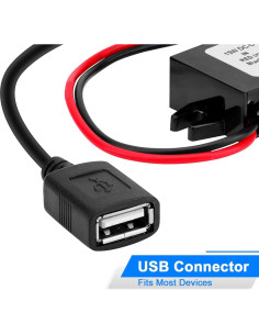 Convertidor Buck YELUFT 12V a 5V USB 3A Regulador DC 2