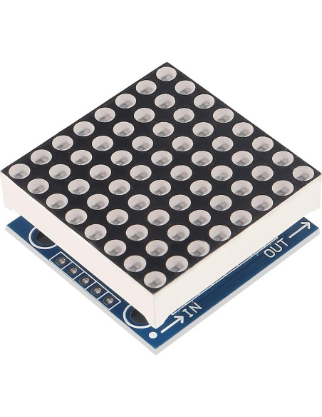 5 Módulos Pantalla LED Matriz 8x8 MAX7219 Azuocn 5V DIY