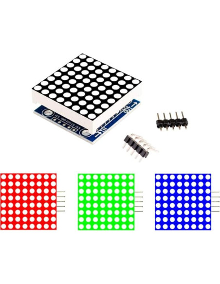 5 Módulos Pantalla LED Matriz 8x8 MAX7219 Azuocn 5V DIY